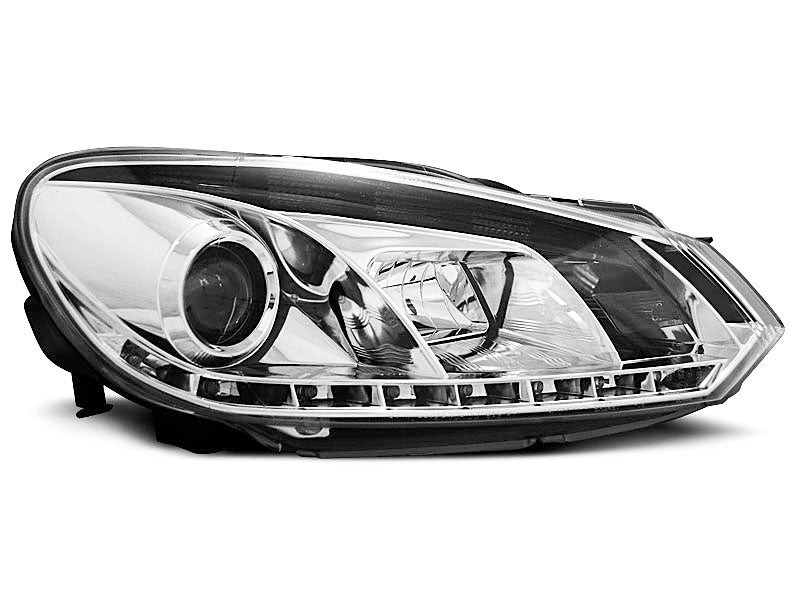 Tuning-Tec LED Tagfahrlicht Scheinwerfer für VW Golf 6 08-12 chrom