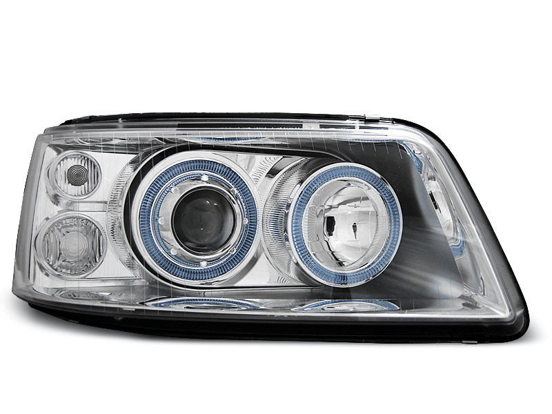 Tuning-Tec Angel Eyes Scheinwerfer für VW T5 03-09 chrom