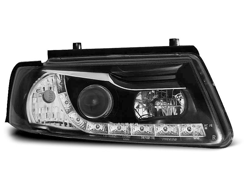 Tuning-Tec LED Tagfahrlicht Scheinwerfer für VW Passat 3B (B5) 96-00 schwarz