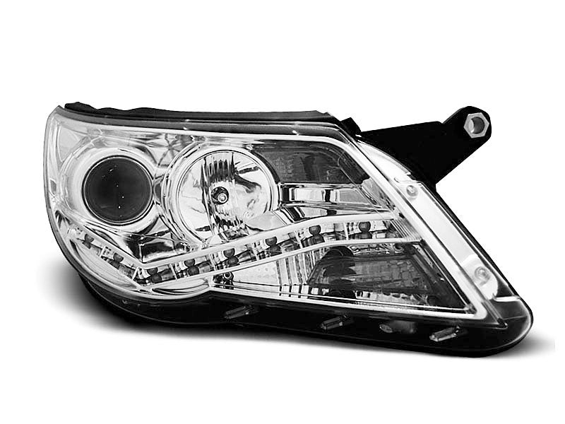 Tuning-Tec LED Tagfahrlicht Scheinwerfer für VW Tiguan (5N) 07-11 chrom