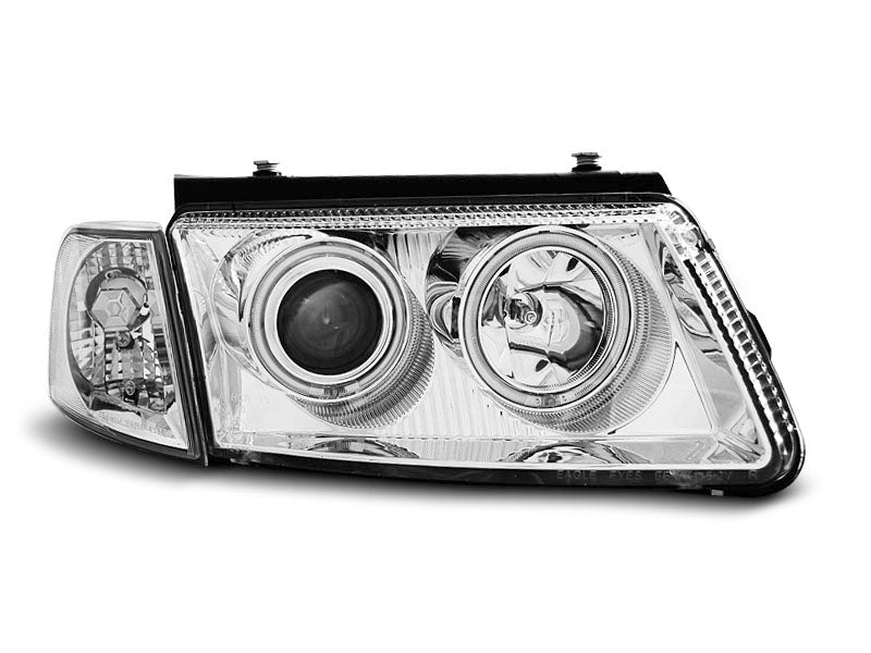 Tuning-Tec CCFL Angel Eyes Scheinwerfer für VW Passat 3B (B5) 96-00 chrom