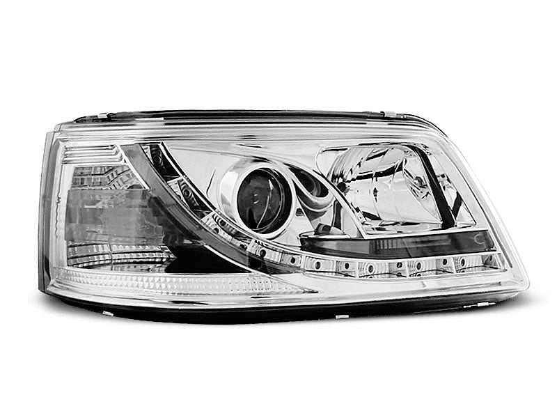 Tuning-Tec LED Tagfahrlicht Scheinwerfer für VW T5 03-09 chrom