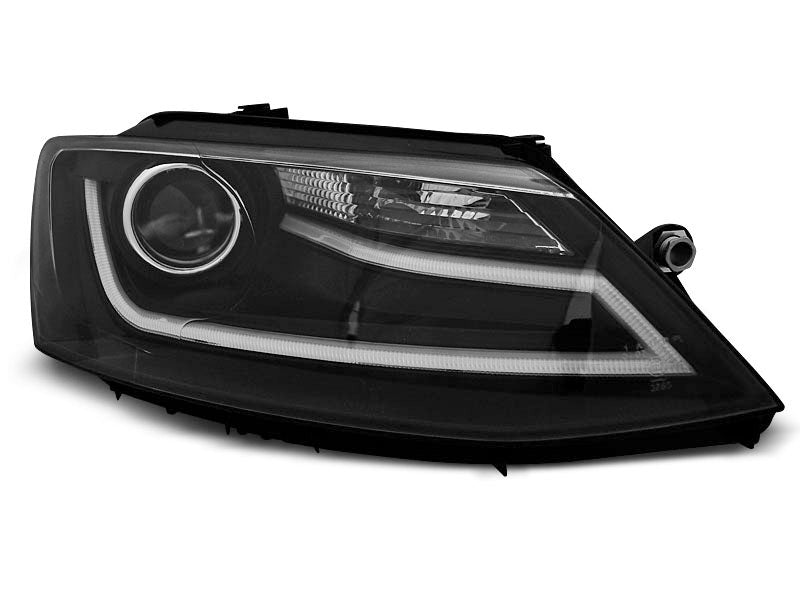 Tuning-Tec LED Tagfahrlicht Scheinwerfer für VW Jetta 6 11-18 schwarz LTI