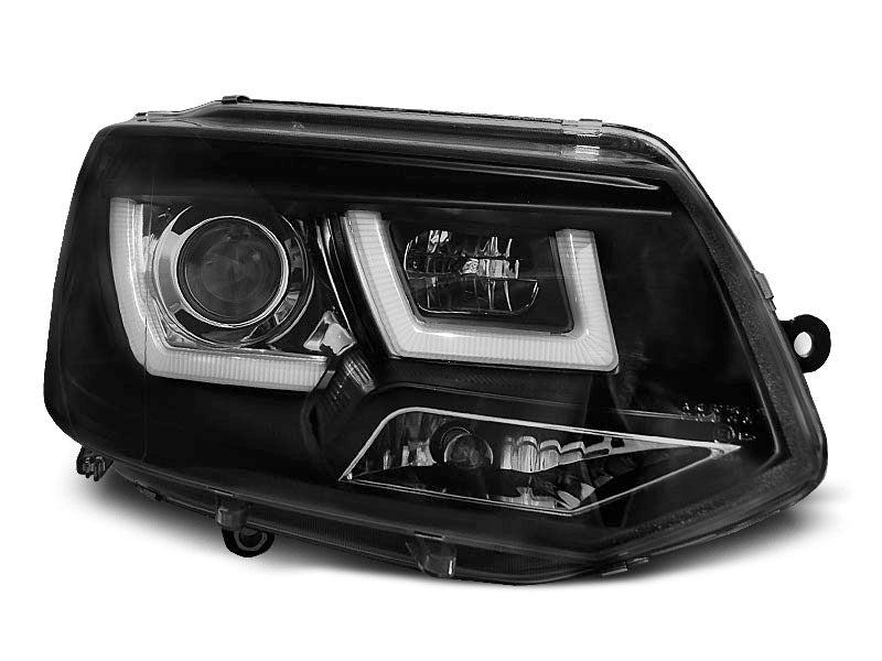 Tuning-Tec LED Tagfahrlicht Scheinwerfer für VW T5 GP (Facelift) 10-15 schwarz LTI
