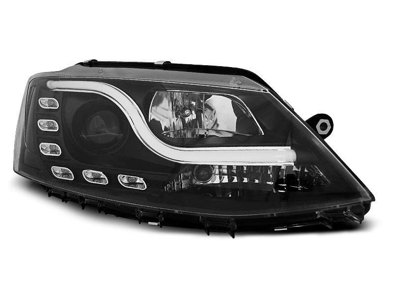 Tuning-Tec LED Tagfahrlicht Scheinwerfer für VW Jetta 6 11-18 schwarz