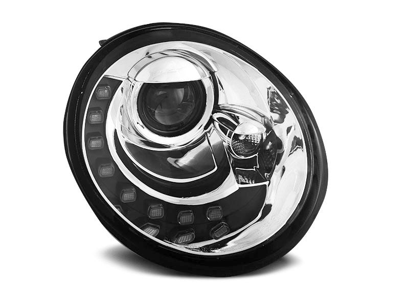 Tuning-Tec LED Tagfahrlicht Scheinwerfer für VW New Beetle 98-05 chrom