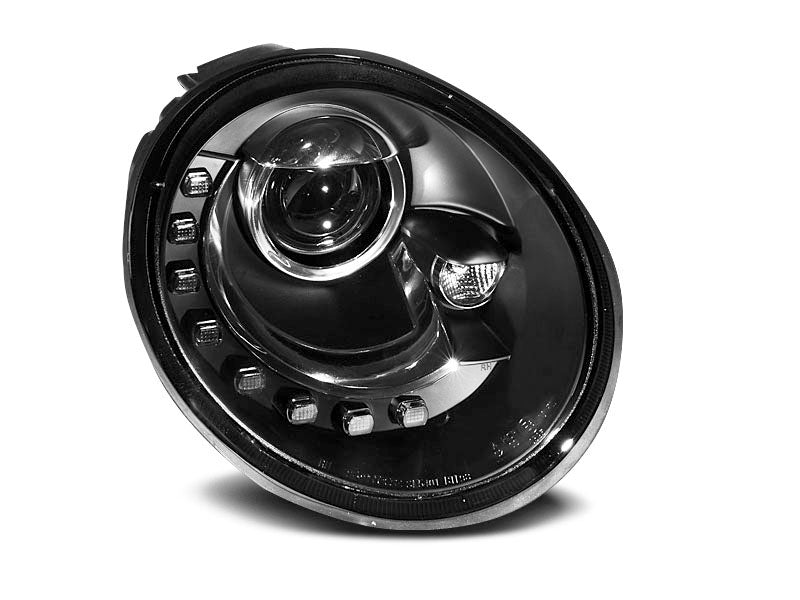 Tuning-Tec LED Tagfahrlicht Scheinwerfer für VW New Beetle 98-05 schwarz