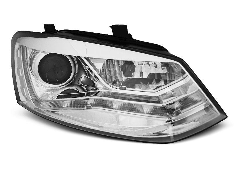 Tuning-Tec LED Tagfahrlicht Scheinwerfer für VW Polo 6R 09-14 chrom