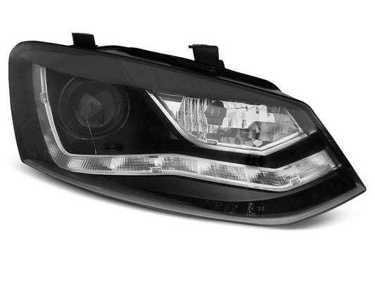 Tuning-Tec LED Tagfahrlicht Scheinwerfer für VW Polo 6R 09-14 schwarz