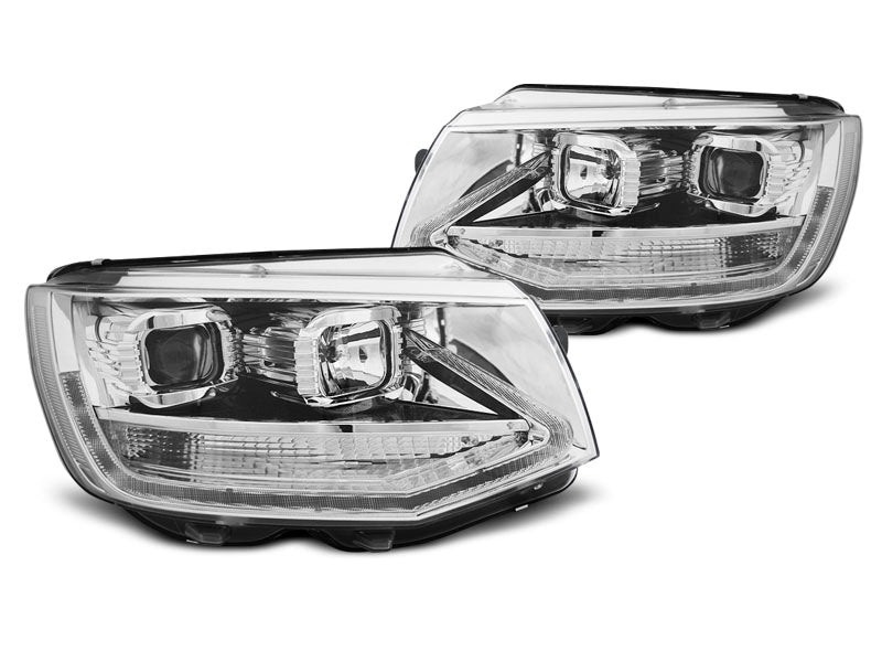 Tuning-Tec LED Tagfahrlicht Scheinwerfer für VW T6 15-19 chrom