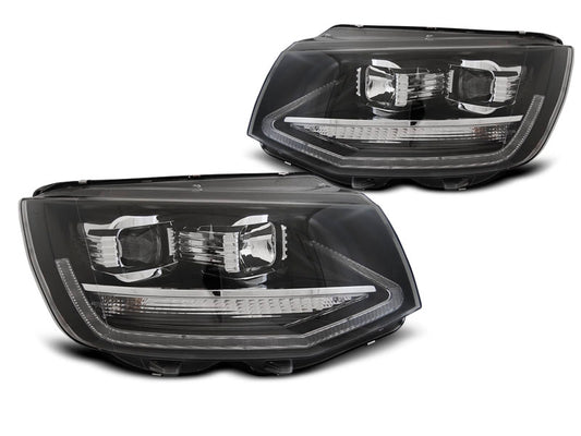 Tuning-Tec LED Tagfahrlicht Scheinwerfer für VW T6 15-19 schwarz