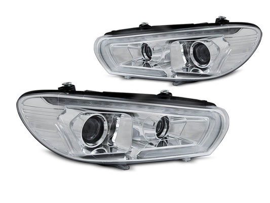 Tuning-Tec LED Tagfahrlicht Scheinwerfer für VW Scirocco III 08-14 chrom dynamisch
