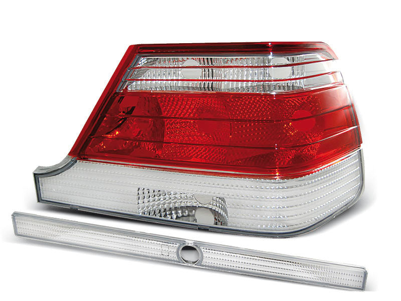 Tuning-Tec Rückleuchten für Mercedes Benz S-Klasse W140 95-98 rot/weiß