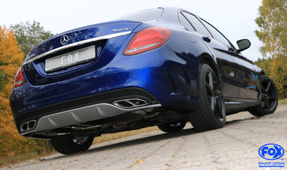 Mercedes C-Klasse 205 Limousine/ T-Modell/ Cabrio/ Coupe Endschalldämpfer rechts/links mit Endrohrtulpen