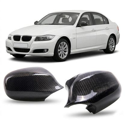 Seitenspiegelabdeckung Set Carbon passend für BMW 1 & 3er Reihe 2010-2012