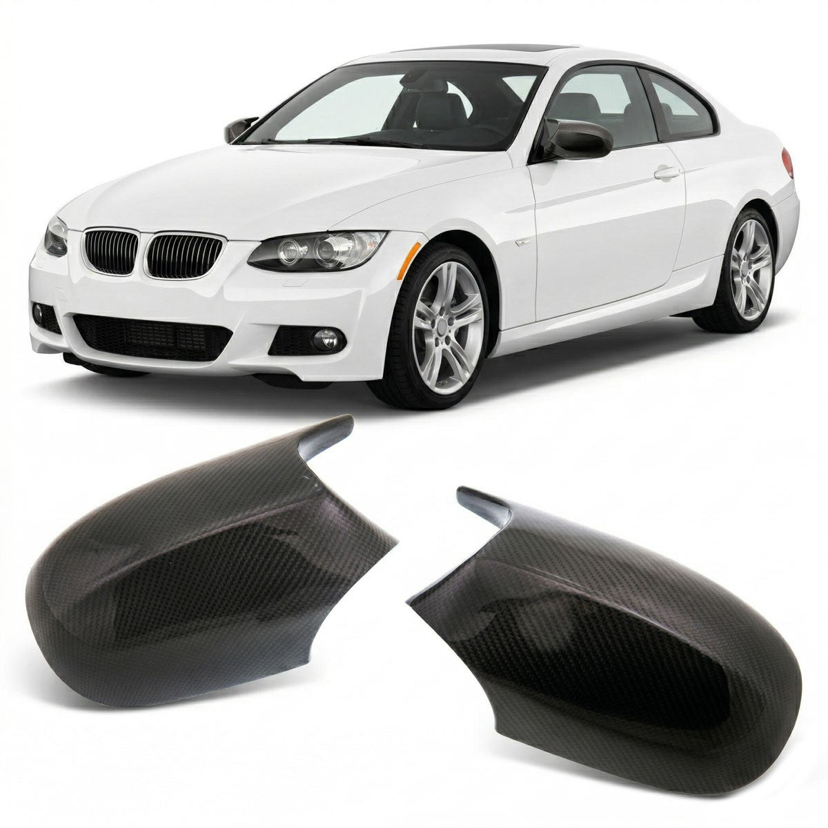Set Spiegelabdeckungen aus Carbon passend für BMW 1 & 3er 2010-2012