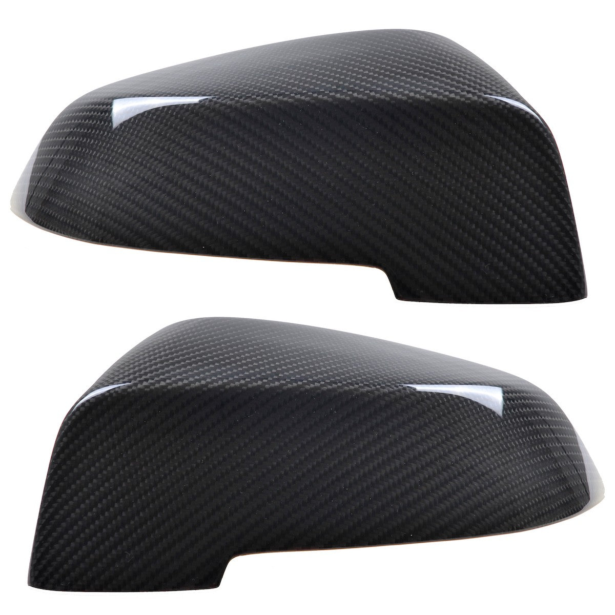 Seiten Spiegelabdeckungen Carbon-Optik Set passend für BMW 5 & 7er 2014-2017