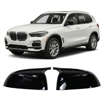 Seitenspiegelabdeckung Set Hochglanz Schwarz passend für BMW X3/X4/X5/X6/X7 2017-2021