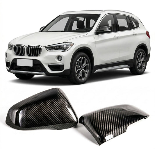 Seitenspiegelabdeckungen Set Carbon passend für BMW X1 (F48) 2015-2022