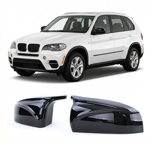 Spiegelabdeckungen Set Hochglanz Schwarz passend für BMW X5 E70 X6 E71 2007-2014