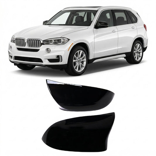 Hochglanz Schwarz Spiegelabdeckungen Set passend für BMW X3 X4 X5 X6 2014-2018