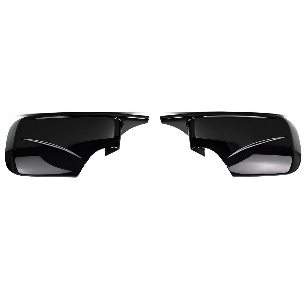 Hochglanz Schwarz Spiegelabdeckungen passend für BMW 3er E46 1997-2004
