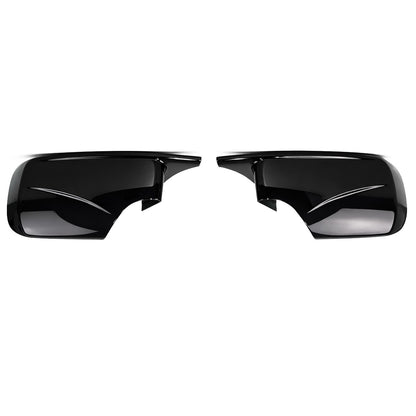 Hochglanz Schwarz Spiegelabdeckungen passend für BMW 3er E46 1997-2004
