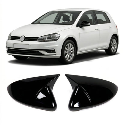 Spiegelabdeckungen Set Hochglanz Schwarz passend für VW Golf 7 2013-2021