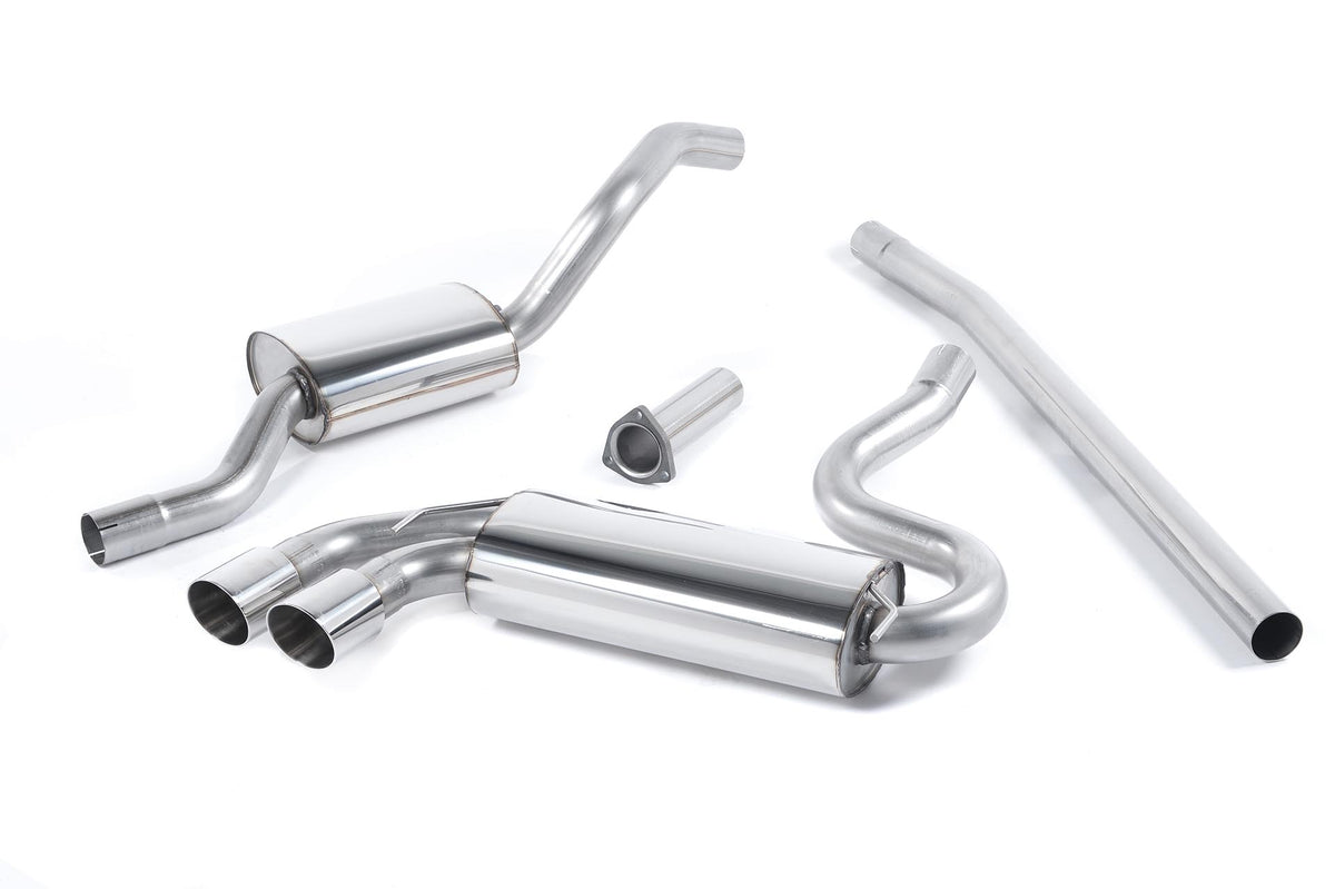Milltek Sport Auspuffanlage passend für Audi Coupé UR quattro 10v Turbo resonated - polierte Endrohre