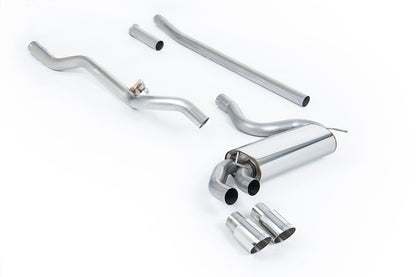 Milltek Sport Auspuffanlage passend für Audi Coupé UR quattro 10v Turbo non-resonated - polierte Endrohre