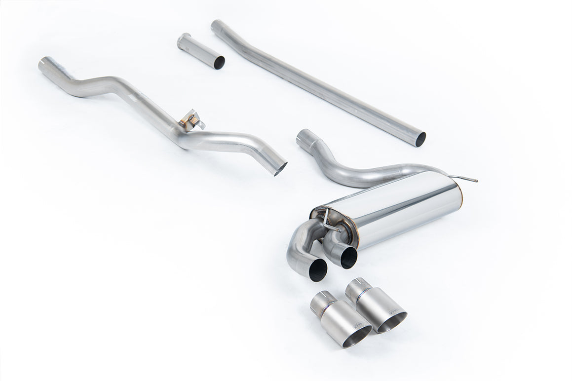 Milltek Sport Auspuffanlage passend für Audi Coupé UR quattro 10v Turbo non-resonated - titan Endrohre