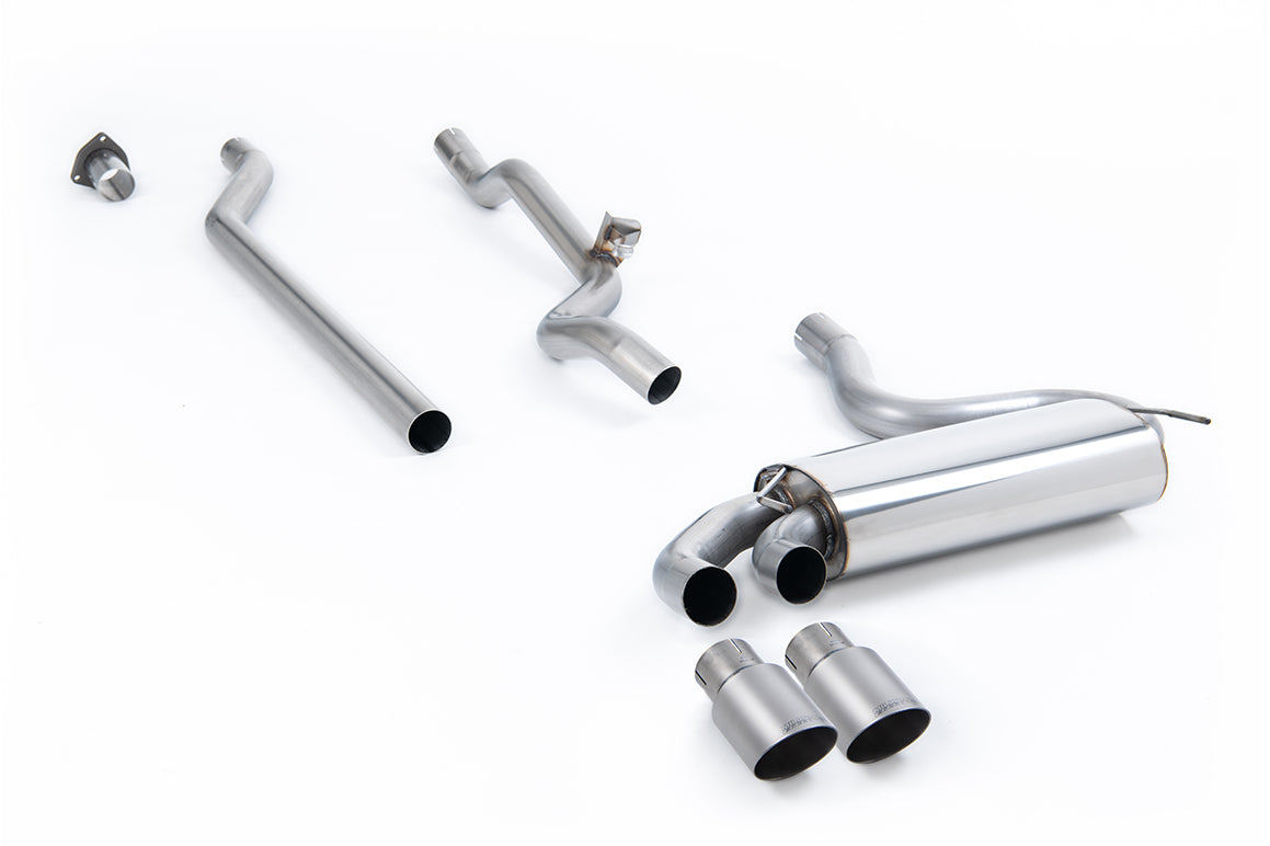 Milltek Sport Auspuffanlage passend für Audi Coupé UR quattro 20v Turbo non-resonated - titan Endrohre