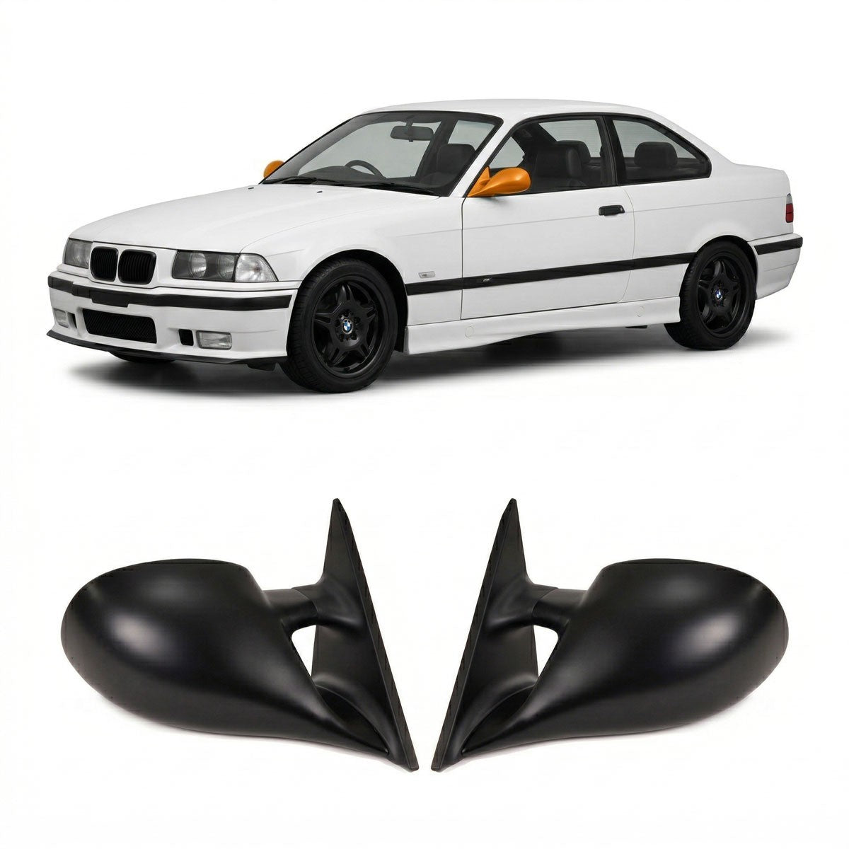 Sport Seitenspiegel Elektrisch Beheizt passend für BMW 3er E36 1991-1999