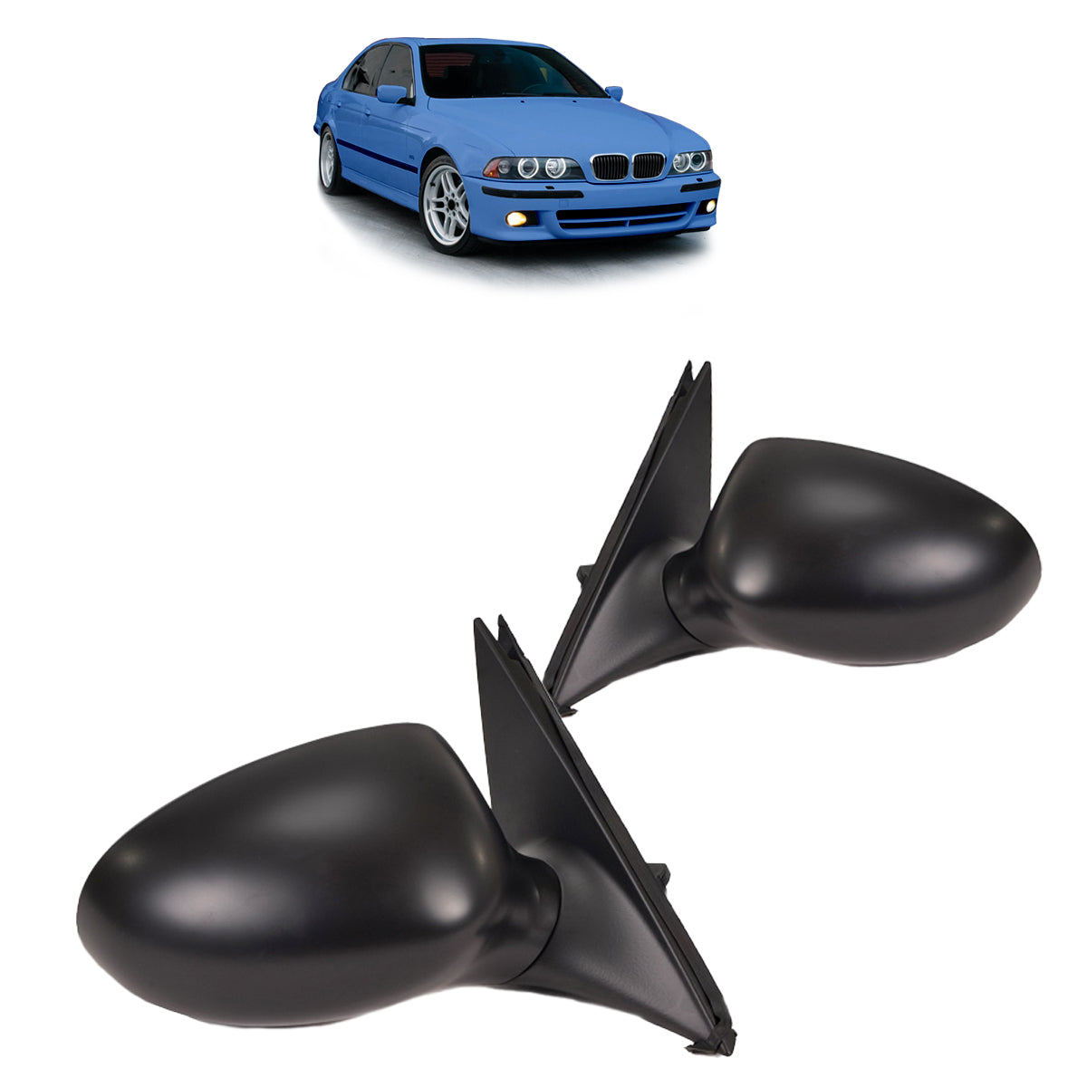 BM390825A - Sport Außenspiegel Set RHD passend für BMW 5 (E39) Limousine Touring 1996-2003 mit elektrischer Heizung, elektrischer Klappfunktion, mit Memory, asphärisch grundiert (RHD) LH + RH
