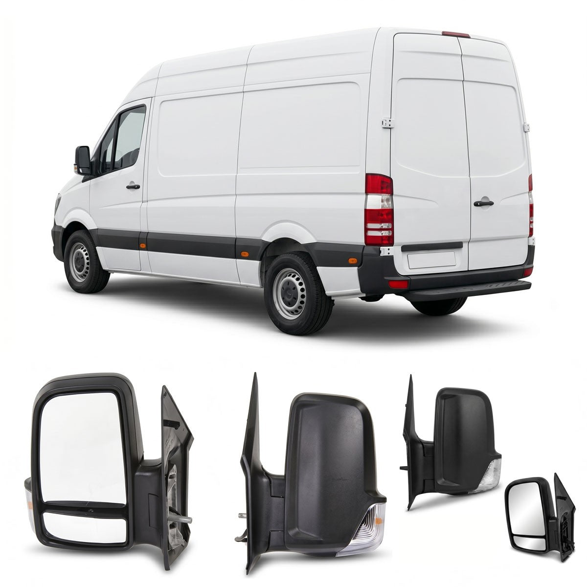 Manueller linker Außenspiegel passend für Mercedes Sprinter 2006-2018 & VW Crafter