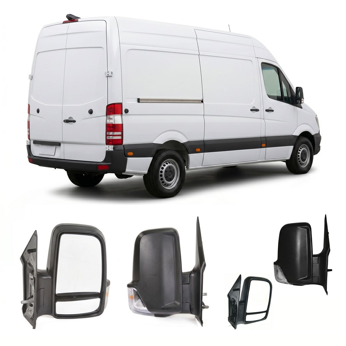 Manueller rechter Außenspiegel passend für Mercedes Sprinter & VW Crafter 2006-2018