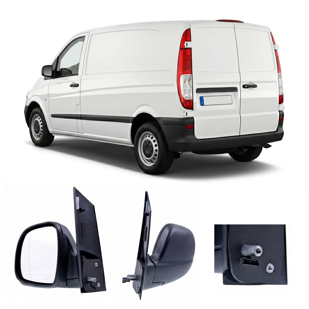 Außenspiegel links elektrisch beheizt passend für Mercedes Viano/Vito 2003-2009