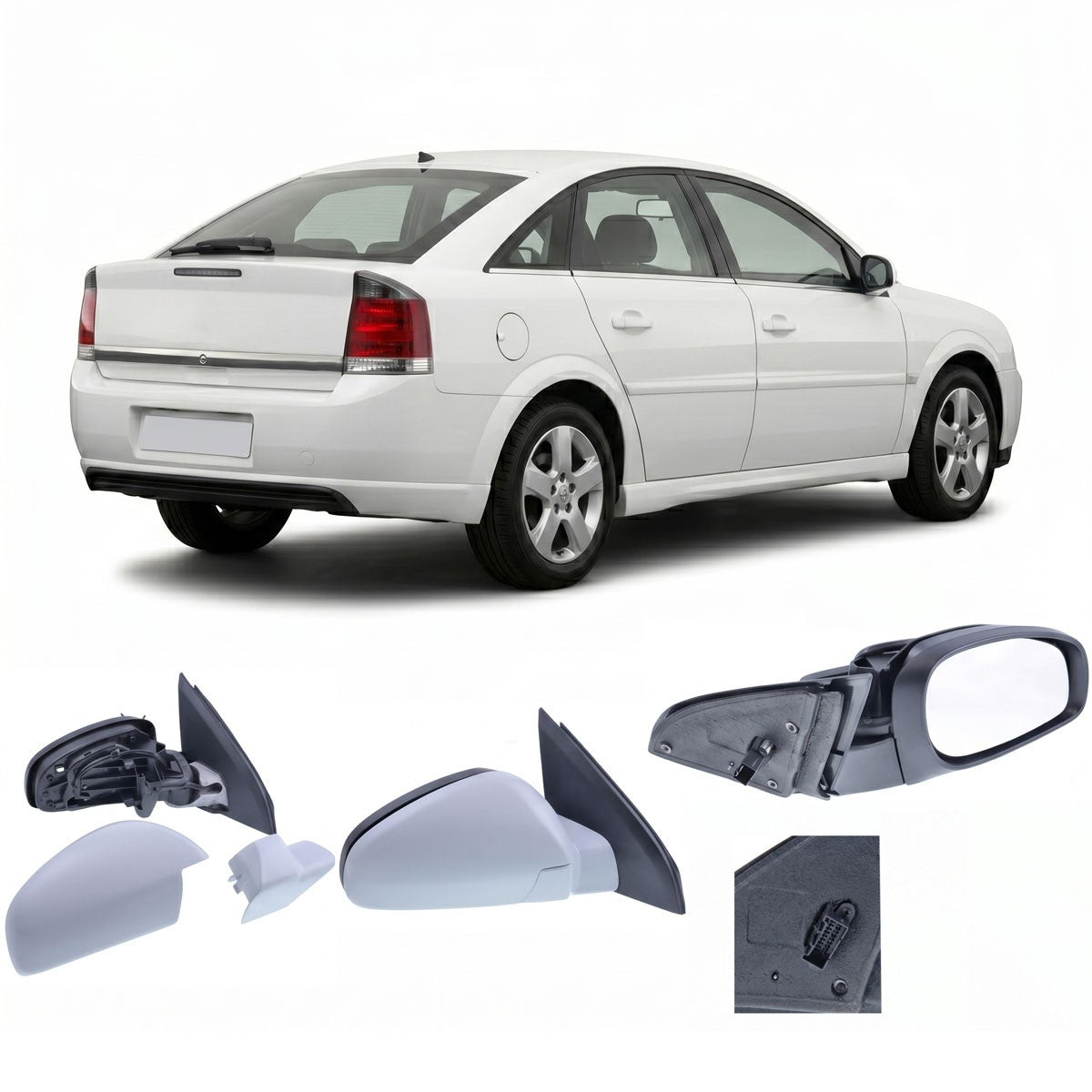 Rechter Außenspiegel elektrisch beheizt passend für Opel Vectra C 2002-2008