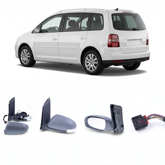 Außenspiegel Links elektrisch beheizt mit Lampe passend für VW Touran 2003-2009