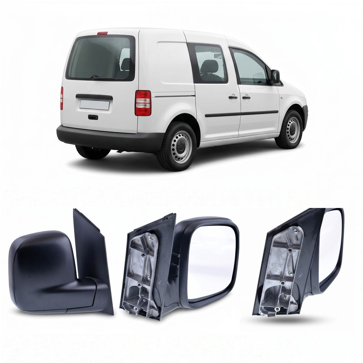 Manueller Beifahrerseitenspiegel passend für VW Caddy 2004-2010