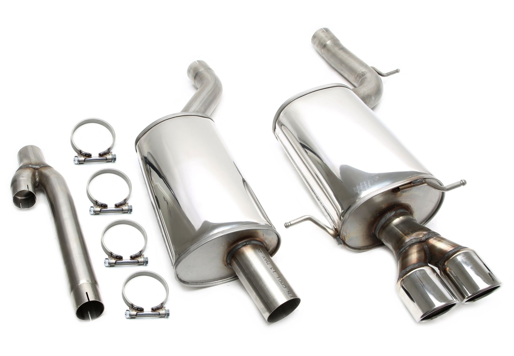 TA Technix Edelstahlanlage 2x80mm passend für Audi A4/S4 Limousine, -​Avant, Typ B5