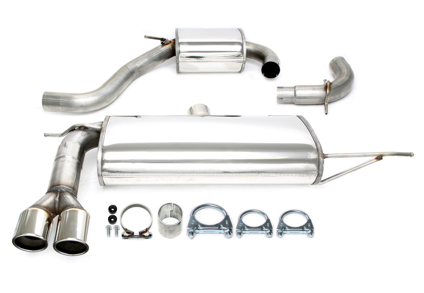 TA Technix Edelstahlanlage 2x80mm passend für Audi A3 Typ 8P Sportback