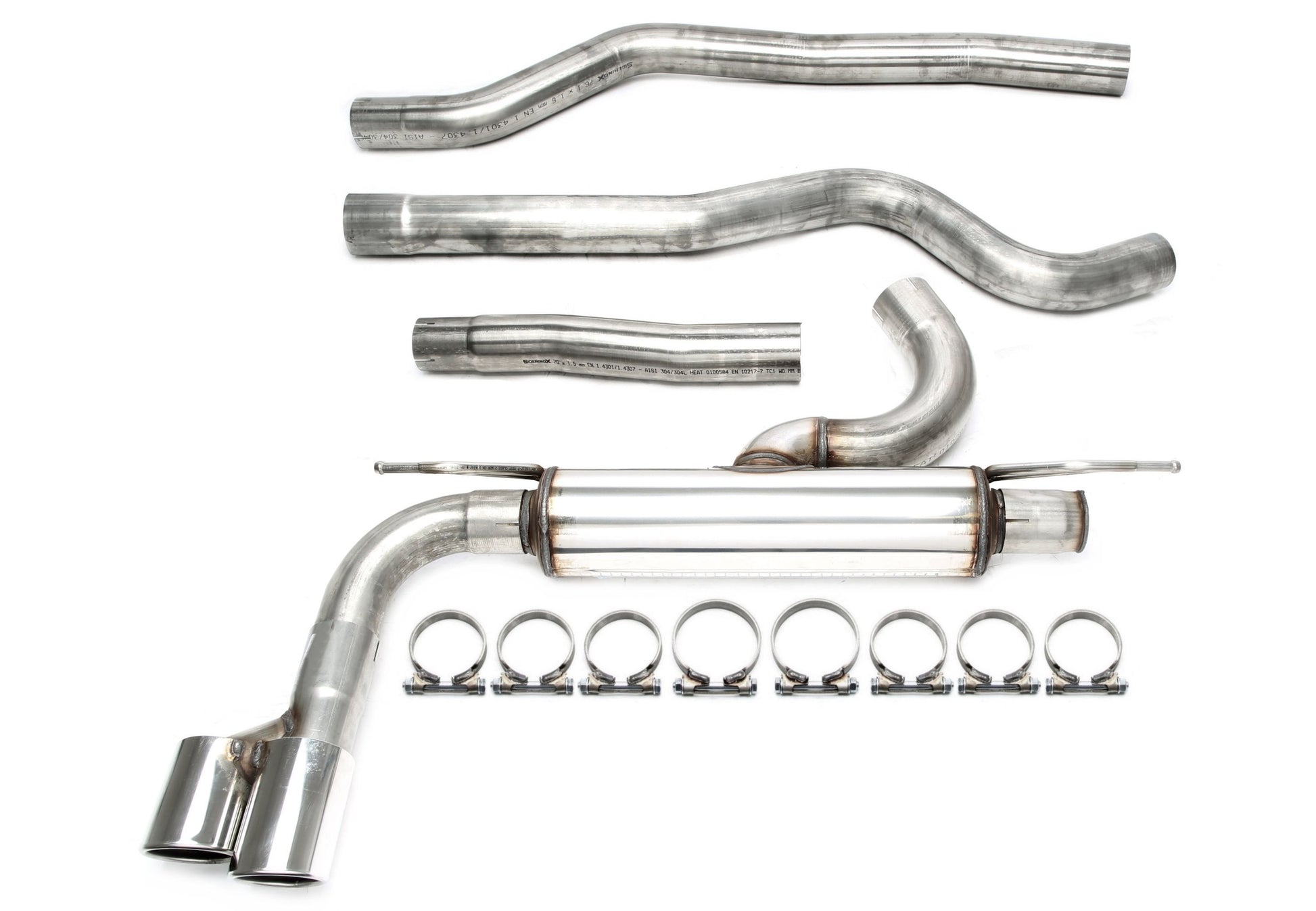 TA Technix Edelstahlanlage 2x80mm passend für BMW 3er Limo.+Touring Diesel Typ F30/F31 / 4er Cabriolet/Coupe/Grand Coupe 4...