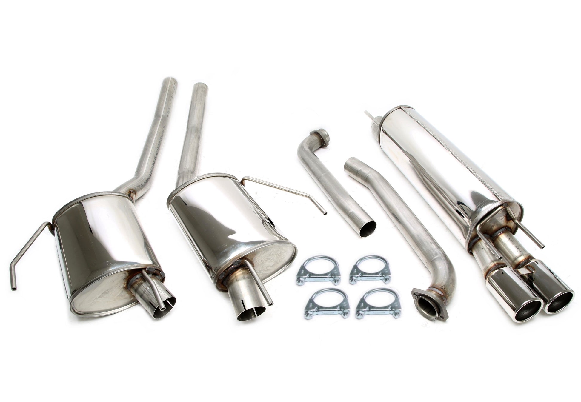 TA Technix Edelstahlanlage 2x80mm passend für Opel Omega B Limo.