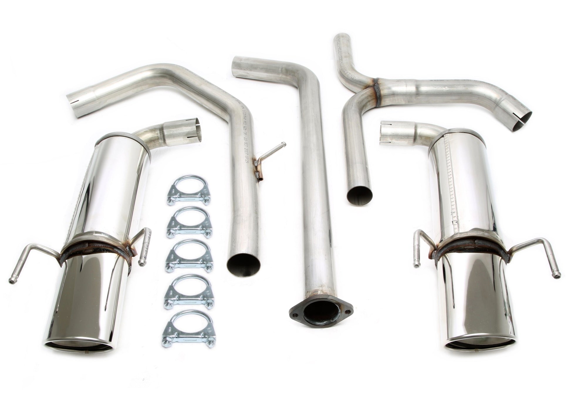TA Technix Duplex Edelstahlanlage 1x90x120mm Links+Rechts passend für Opel Insignia A 4/5-​Türer 2.0l CDTI/2-WD Typ 0G-A