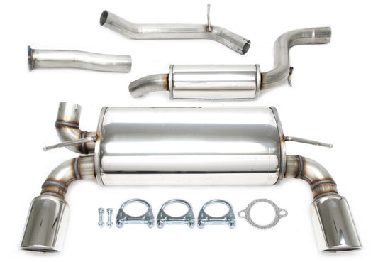 TA Technix Duplex Edelstahlanlage 1x100mm Links+Rechts passend für Volvo C30 T5 Typ M
