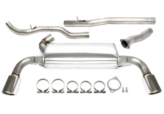 TA Technix Duplex Edelstahlanlage 1x100mm Links+Rechts passend für Volvo S60 II/V60 T3/T4/T5 alle 2WD Typ F