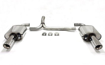 TA Technix Duplex Edelstahlanlage 1x100mm Links+Rechts passend für Volvo V70 III/XC70 II AWD T6 Typ B
