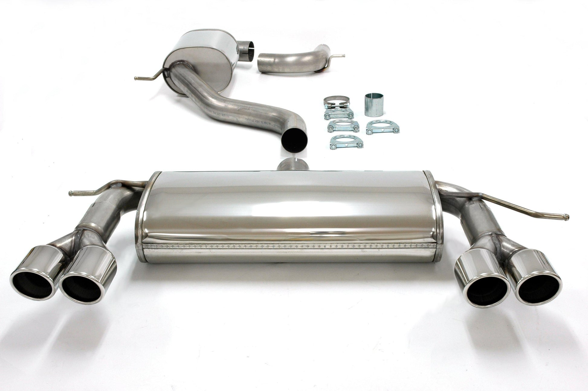 TA Technix Duplex Edelstahlanlage 2x80mm passend für VW Scirocco III