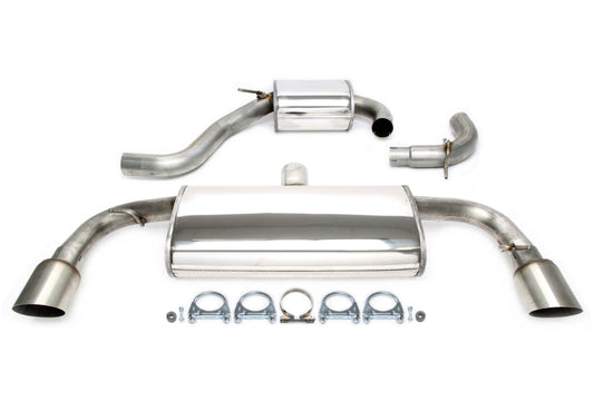 TA Technix Duplex Edelstahlanlage 1x100mm scharf passend für VW Golf VI GTI